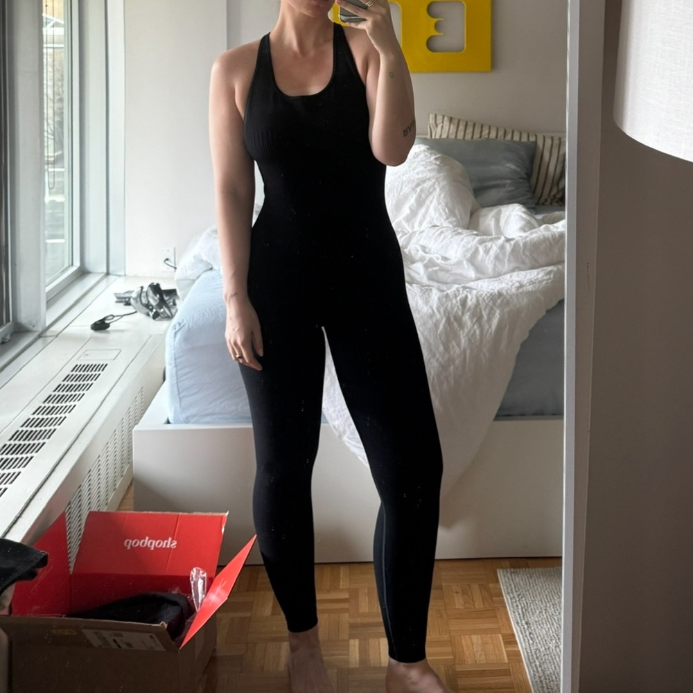 Black legging jumpsuit
